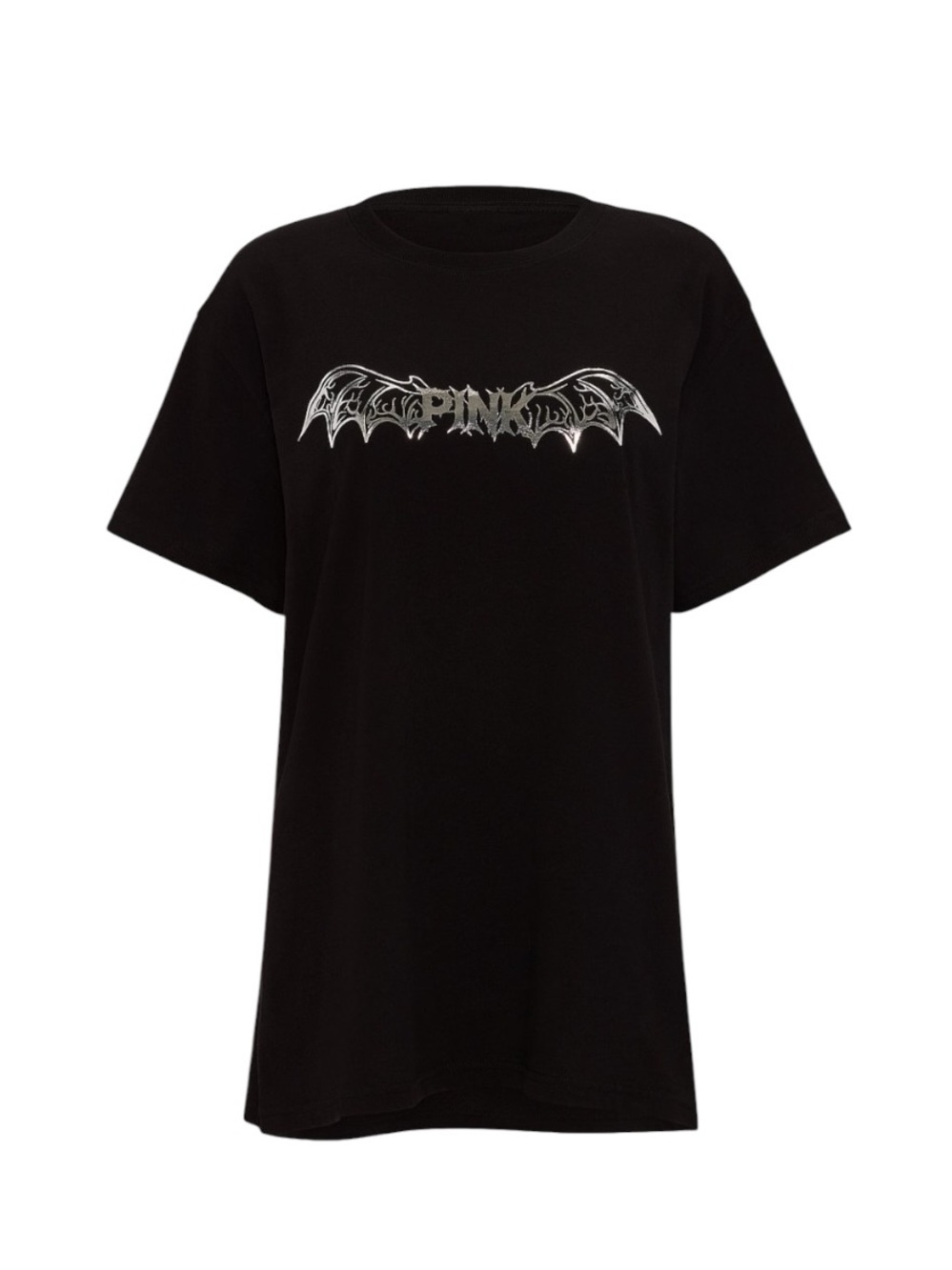 PINK VS Black Graphic Bat Wing Tee